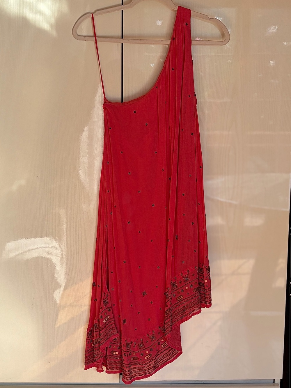 Free People One-Shoulder Embroidered Women’s Dress - Size S